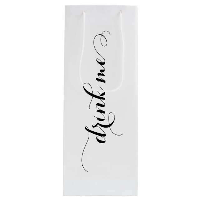 Drink Me Wine Gift Bag (Front)