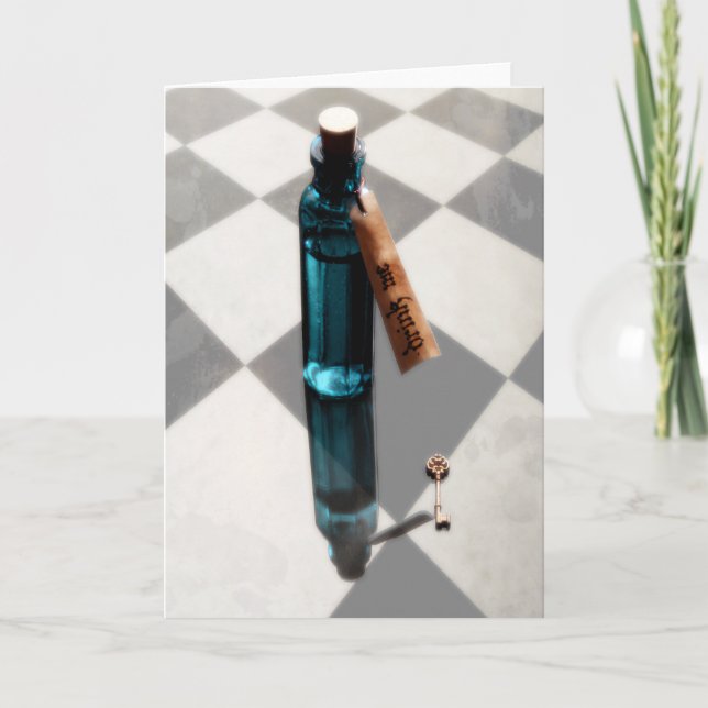 DRINK ME Wonderland Greeting Card (Front)