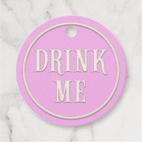 "Drink Me" Wonderland Tea Party Pink Personalised