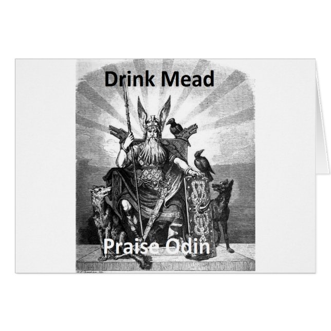Drink Mead - Praise Odin (Front Horizontal)