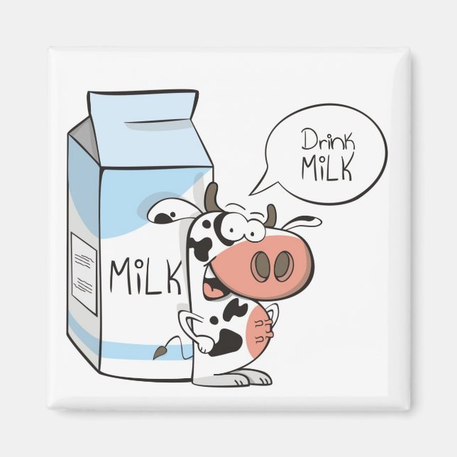 Drink milk magnet (Front)
