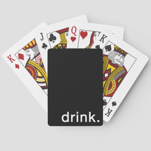 Drink Minimal Playing Cards (Back)