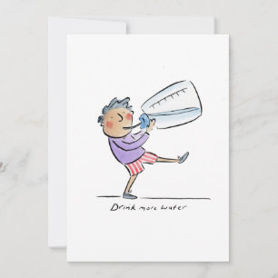 Drink more water invitation