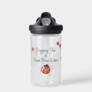 Drink More Water Ladybug Bottle