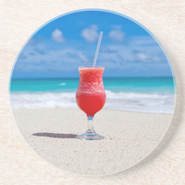 Drink On Beach coaster (Front)