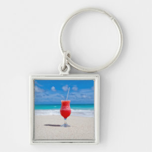 Drink On Beach key chain