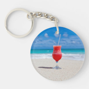Drink On Beach key chain
