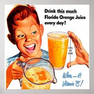DRINK ORANGE JUICE poster