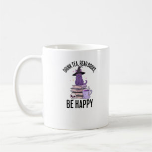 Drink Read Books Whimsigoth Halloween Design Coffee Mug