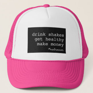 Drink Shakes #nobrainer Black Box Trucker Trucker Hat