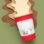 Drink Sticker Marker Name Christmas Labels Party<br><div class="desc">*** Purchase the Matte Finish when using this sticker for drink markers*** This design may be personalised in the area provided by changing the photo and/or text. Or it can be customised by clicking Personalise this Template and then choosing the click to customise further option and delete or change the...</div>