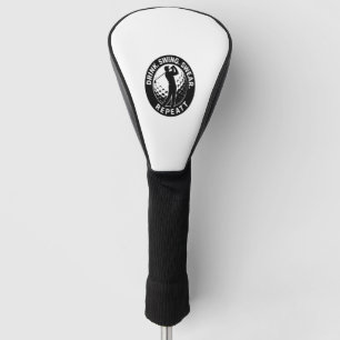 Drink Swing Swear Repeat Golf Golf Head Cover