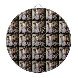 Drink Thief Cat by Shirley Taylor Dartboard