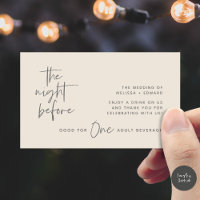 Drink Ticket Adult Beverage The Night Before Party