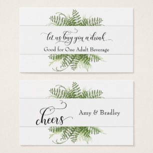 Drink Tickets Loose Greenery Foliage Bouquet