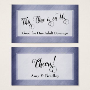 Drink Tickets Script & Rustic Diagonal Purple
