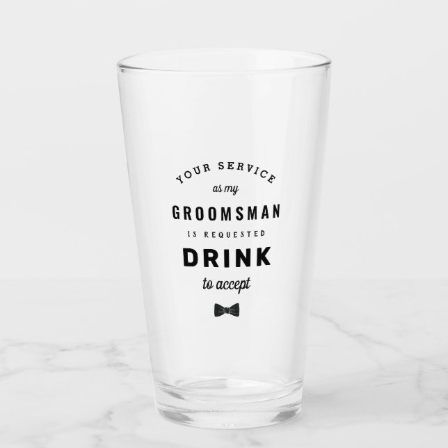 Drink to Accept Glass (Front)
