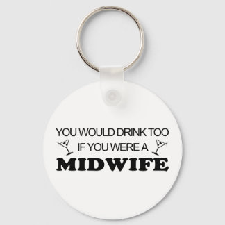 Drink Too - Midwife Key Ring