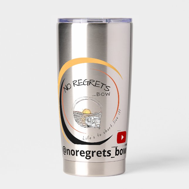 Drink tumbler - @noregrets_bow (Front)