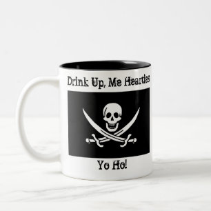 Drink Up, Me Hearties Yo Ho! Two-Tone Coffee Mug