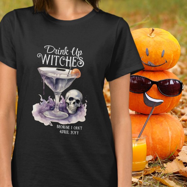 Drink Up Witches Funny Pregnancy Announcement T-Shirt (Creator Uploaded)