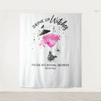 Drink up Witches Halloween Bridal Shower Backdrop