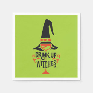 Drink Up Witches   Halloween Napkin