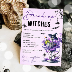 Drink Up Witches Halloween Party Invitation