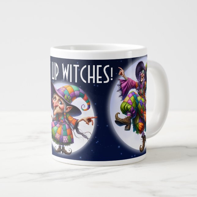 DRINK UP WITCHES LARGE COFFEE MUG (Front Right)