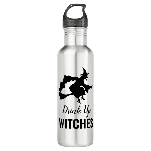 Drink Up Witches Water Bottle (Front)