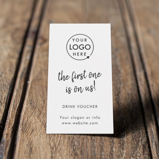 Drink Voucher | Corporate Event Logo Card (Creator Uploaded)