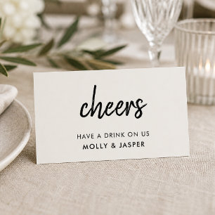 Drink Voucher   Grey Minimalist Coupon Card