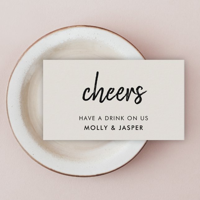 Drink Voucher | Grey Minimalist Coupon Card (Creator Uploaded)