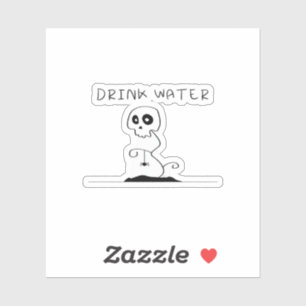 Drink Water - Eat Drink And Be Scary Retro Classic