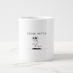 Drink Water - Eat Drink And Be Scary Retro Classic Large Coffee Mug