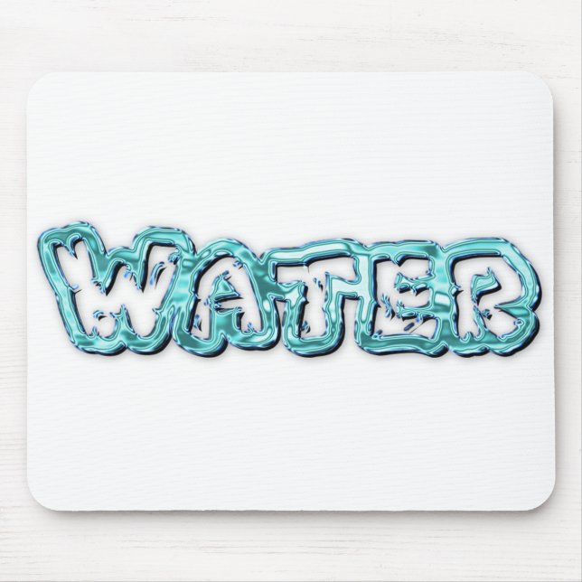 Drink water letters mouse mat (Front)
