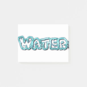 Drink water letters post-it notes