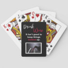 Drink Wine Funny Saying Personalised Black