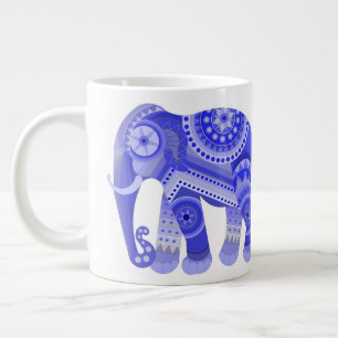 DRINK WITH BLUE COOL ELEPHANT COFFEE MUG