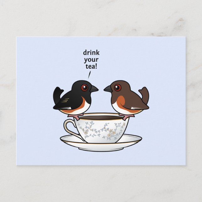Drink Your Tea! Postcard (Front)