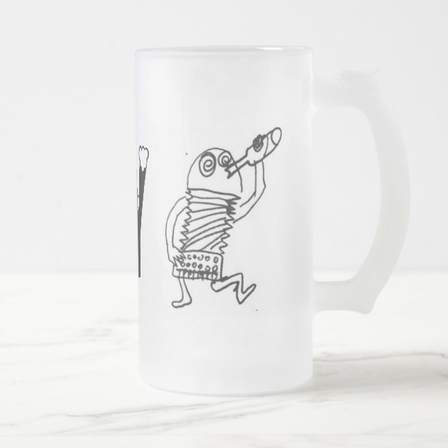 DRINKIN FROSTED GLASS BEER MUG (Right)