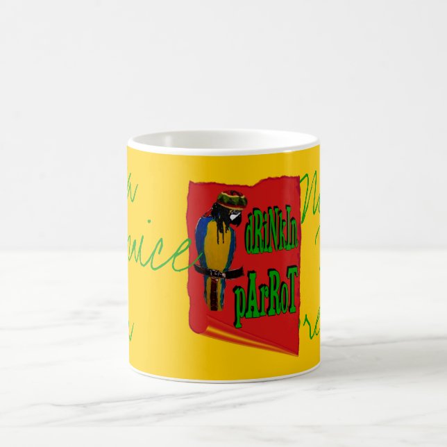 Drinkin' Parrot Coffee Mug (Center)