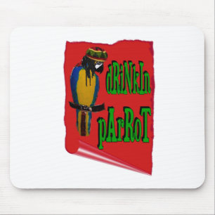 Drinkin' Parrot Mouse Mat