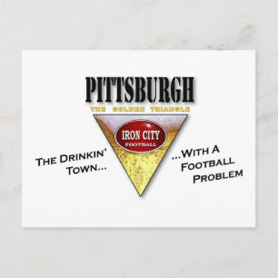 Drinkin' Town with a Football Problem Postcard