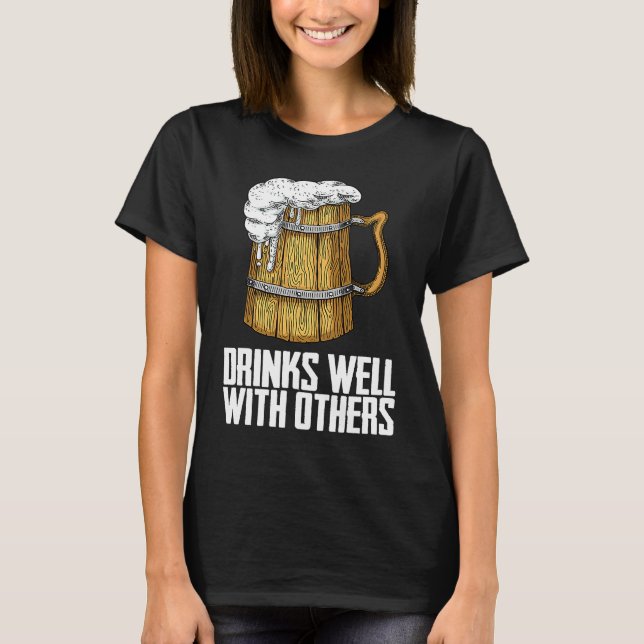 Drinking  Alcohol  Drinking Team T-Shirt (Front)