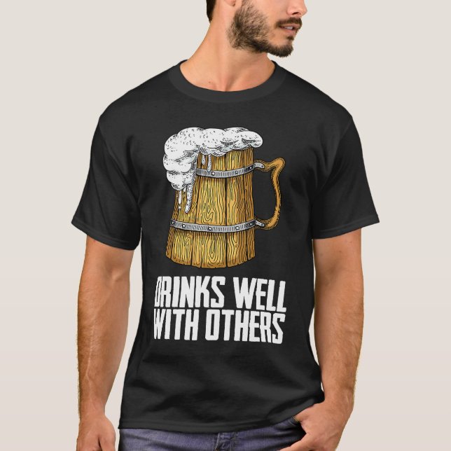 Drinking  Alcohol  Drinking Team T-Shirt (Front)
