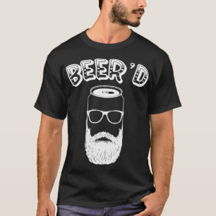 Drinking Beer Funny Beer'd Beard Man St Patrick's T-Shirt