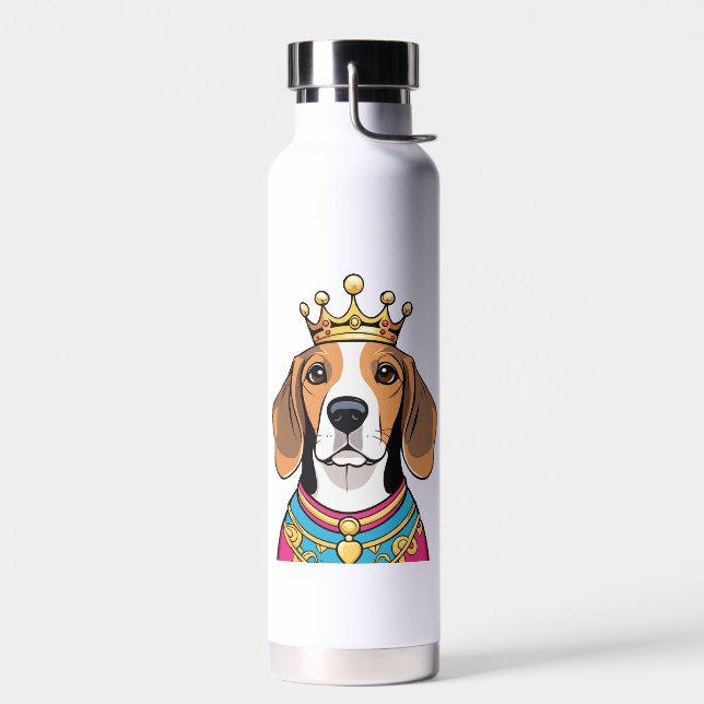 Drinking bottle with nice Beagle design (Left)