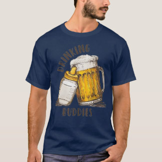 Drinking Buddies Dad And Baby Matching Fist T-Shirt