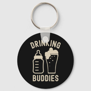 Drinking Buddies Dad Grandpa New Baby Beer And Bot Key Ring